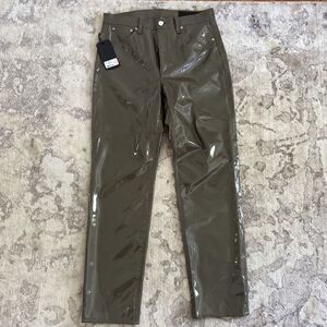 Rag & Bone Nina High Rise Jean Cigarette Vinyl Pants